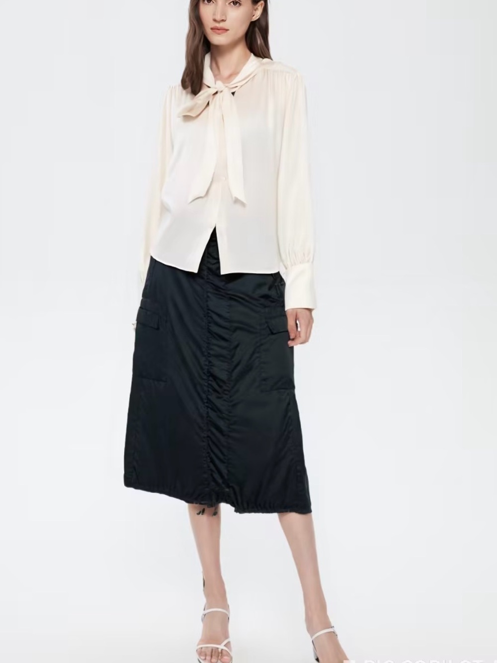 ‘S Max Mara Cargo Parachute Midi Skirt